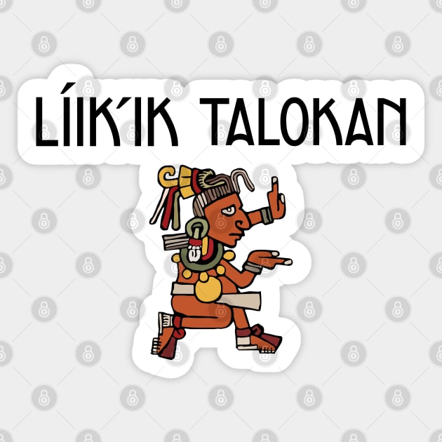 Líik'ik Talokan - Woman drawing - Dark version Sticker by AO01